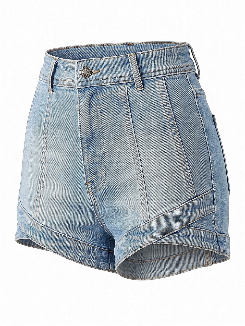 NWT! Entro Light Wash Denim High-Rise Shorts - Women